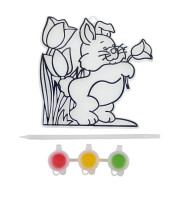 Wielkanocny witrażyk z farbkami zając Wielkanoc Arpex